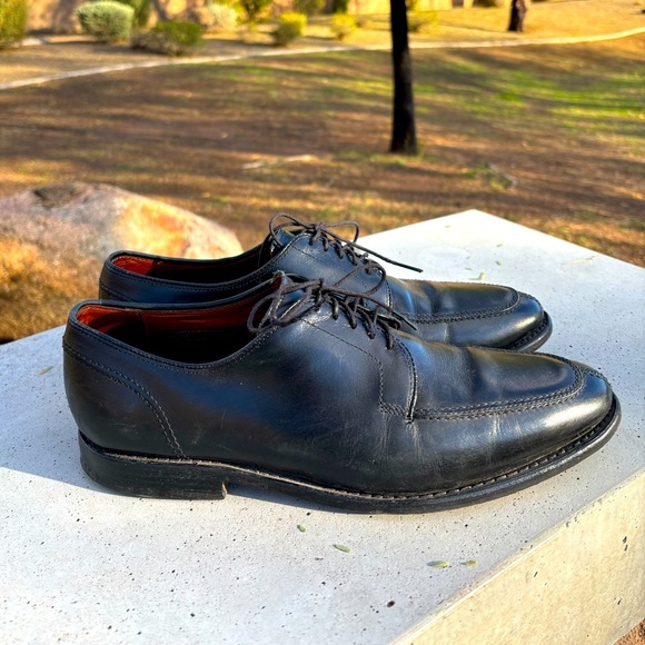 Allen Edmonds Shoes Mens 11 B LaSalle Black Leather Classic Derby Dress Casual main image 6